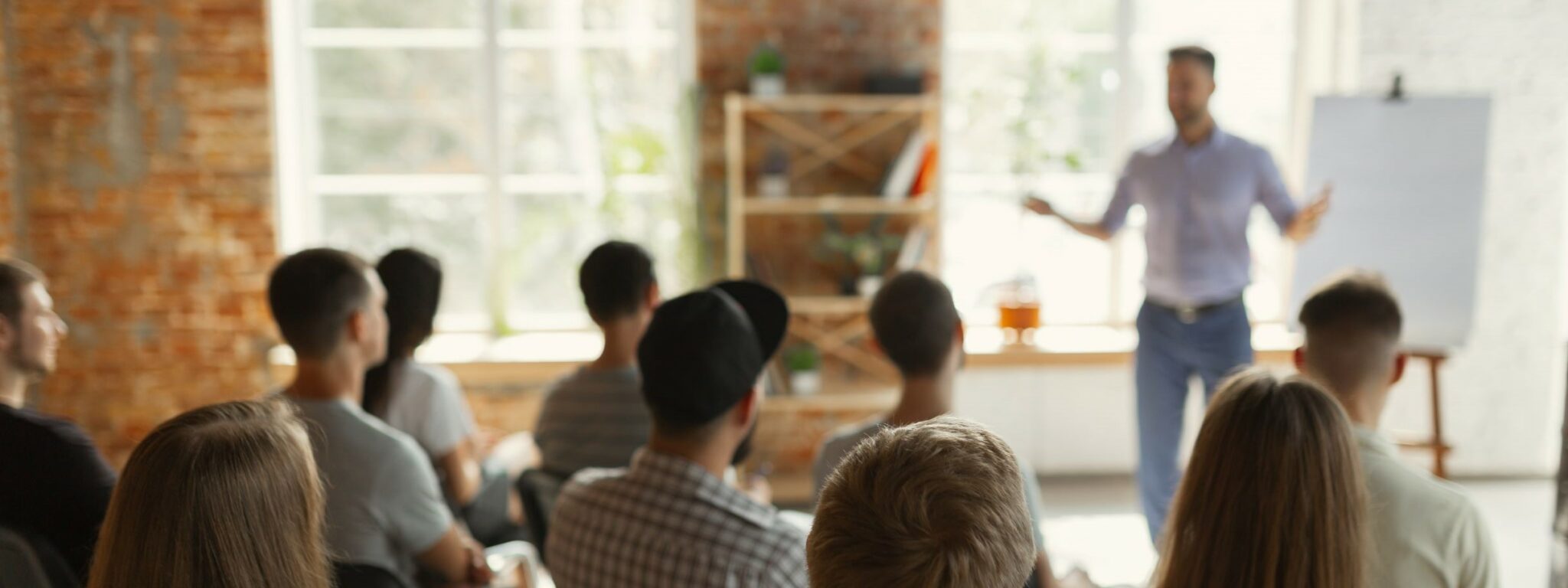 Man giving lecture