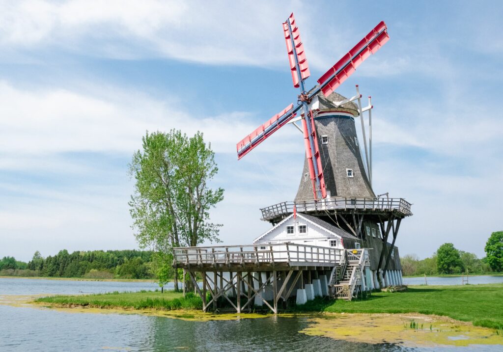 Windmill by the water