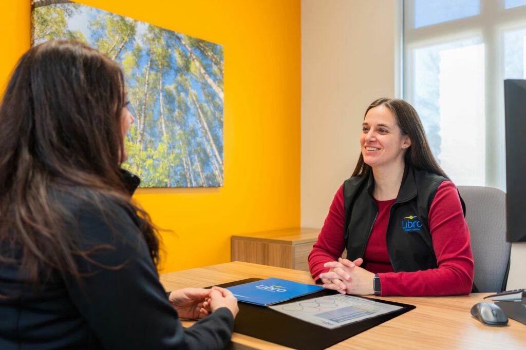 A photo of a Libro Coach with a Libro Owner