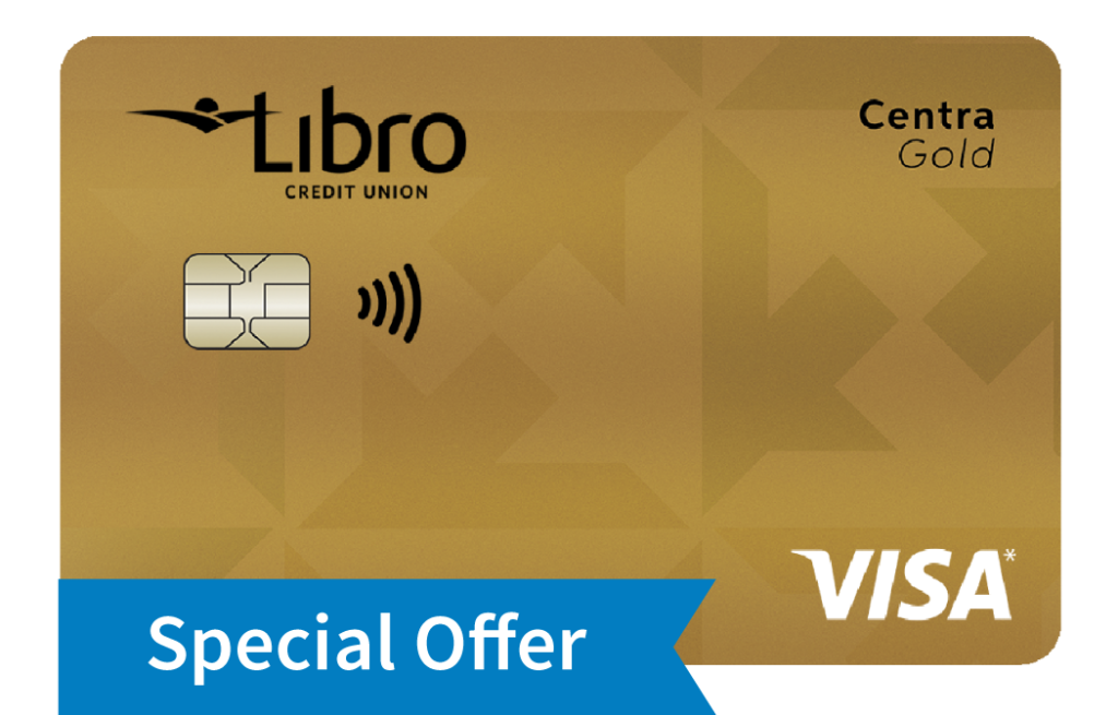 Image of a Libro Visa* Centra Gold card